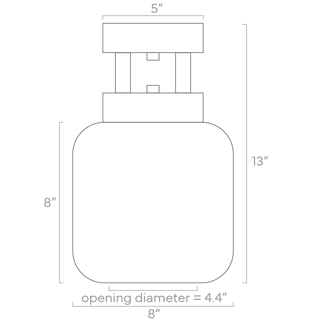 Color Maxo Flush Mount 8"