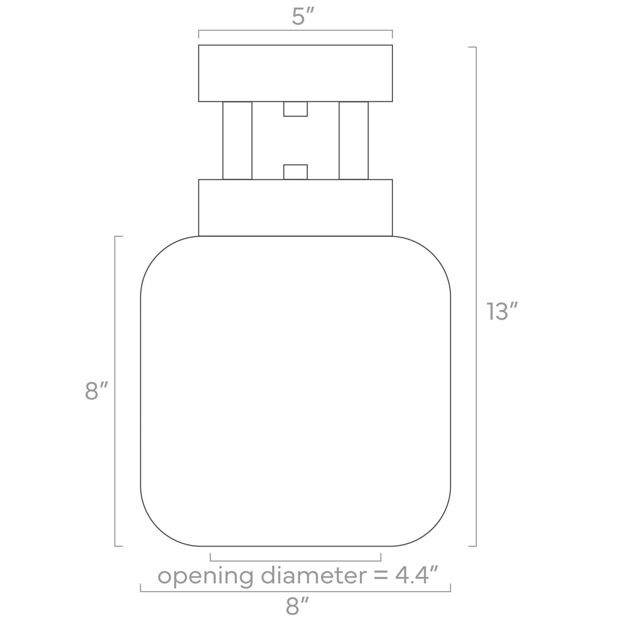 Color Maxo Flush Mount 8"